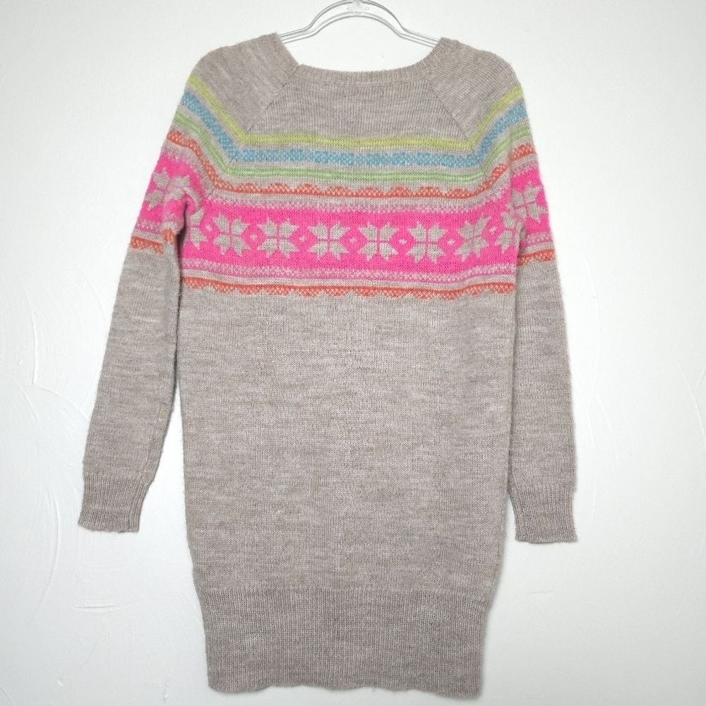 American Eagle Wool/ Mohair Blend Women's Multicolor Patterned Sweater - Picture 2 of 6